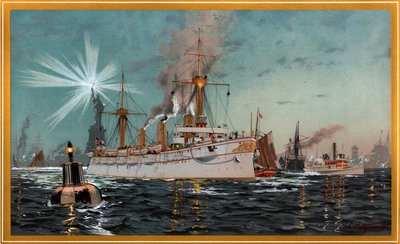 Empress Augusta Leaves New York by Carl Saltzmann